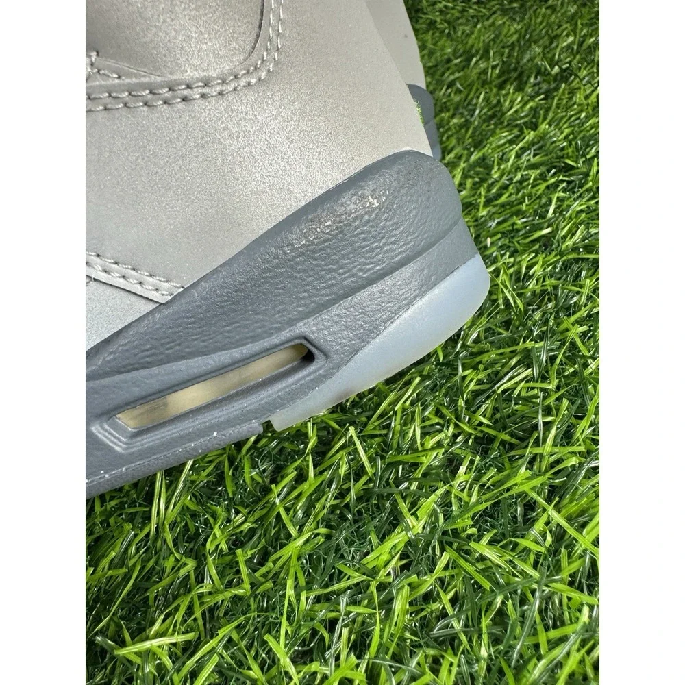 Air Jordan 5 Retro GS Size 7Y / Womens Sz 8.5 Green Bean Silver Grey DQ3734-003